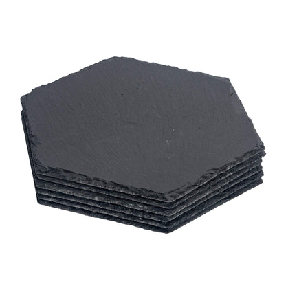 30cm Hexagon Slate Placemats - Pack of Six