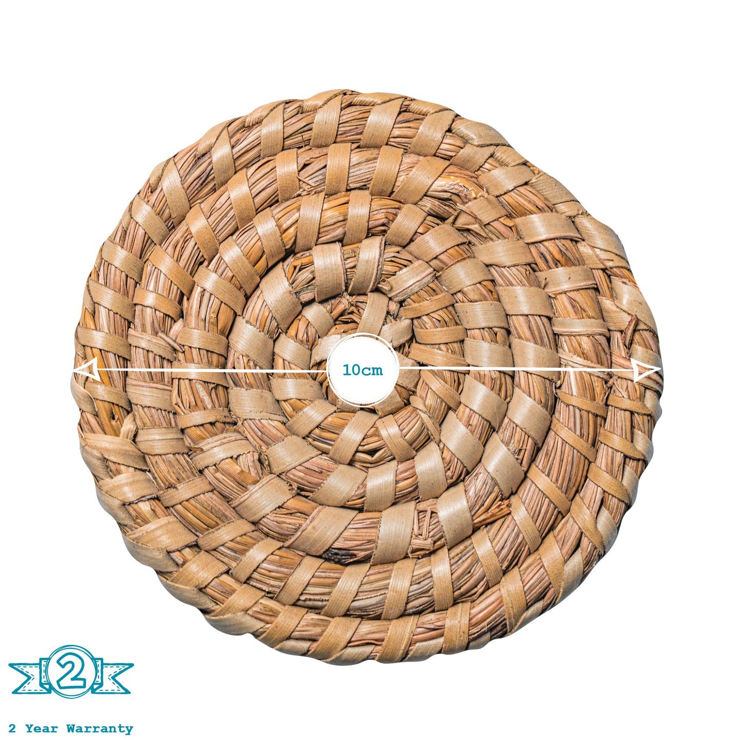 Woven Palm Leaf Coasters - Pack of Six