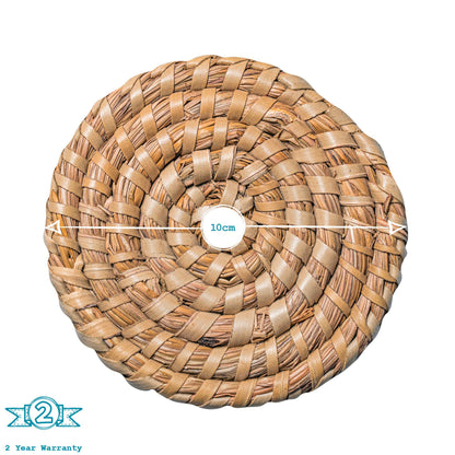 Woven Palm Leaf Coasters - Pack of Six