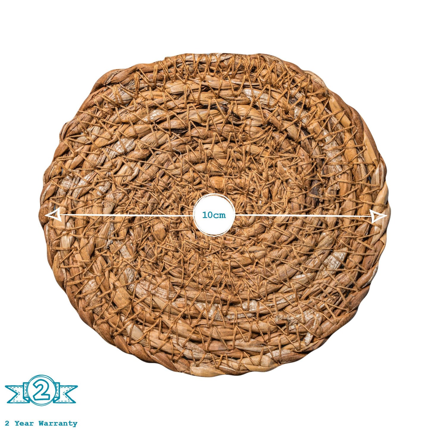 12pc Woven Typha Placemats & Coasters Set