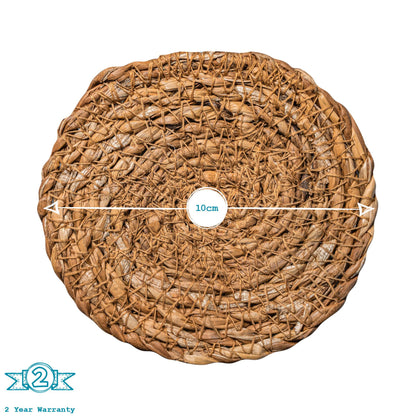 12pc Woven Typha Placemats & Coasters Set