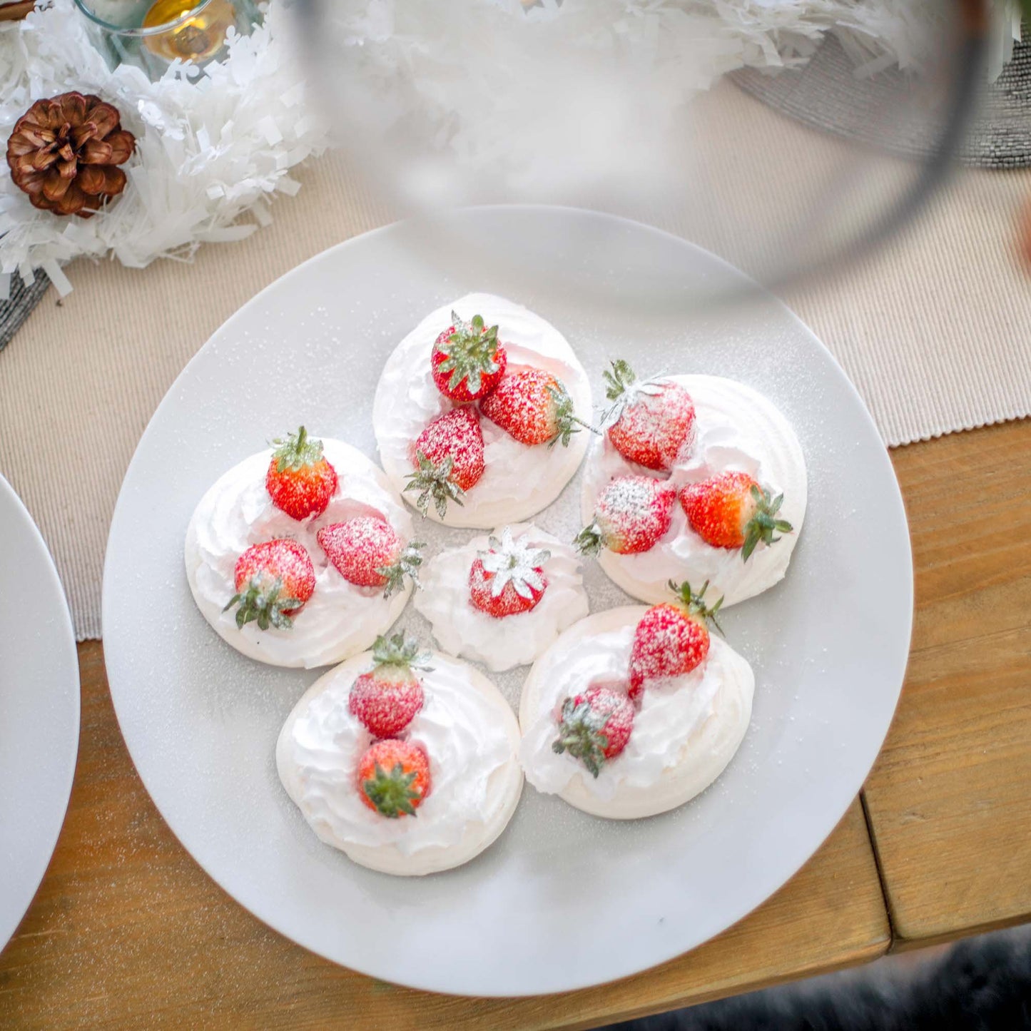 27cm White Large China Dinner Plates - Pack of Six