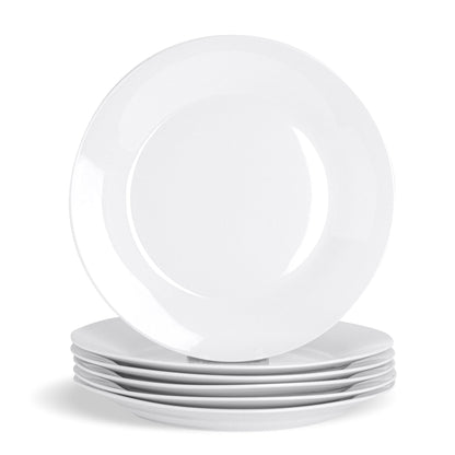 30cm White China Dinner Plates - Pack of Six