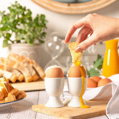 Coloured Stoneware Egg Cups - Pack of Two
