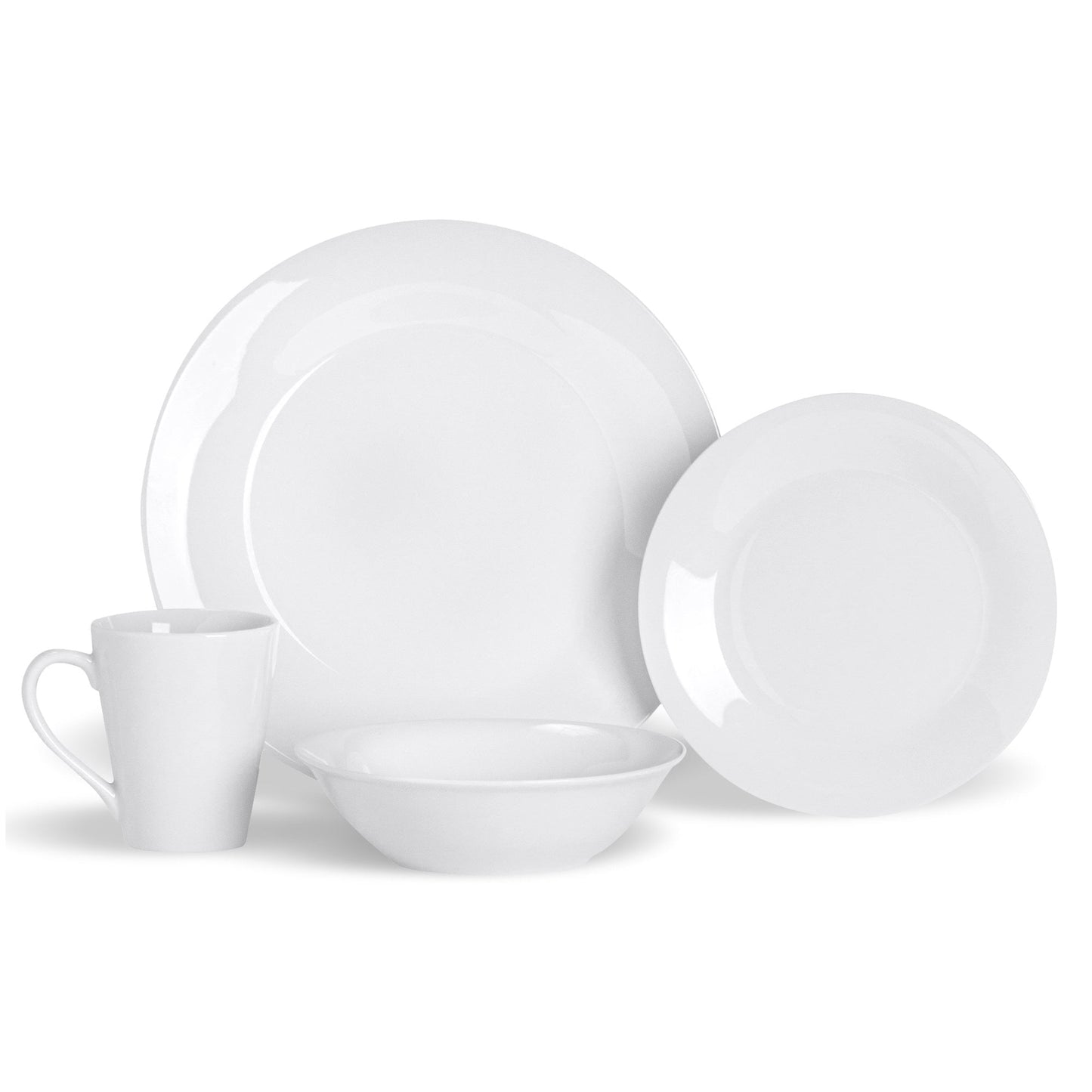 16pc White Dinner Set