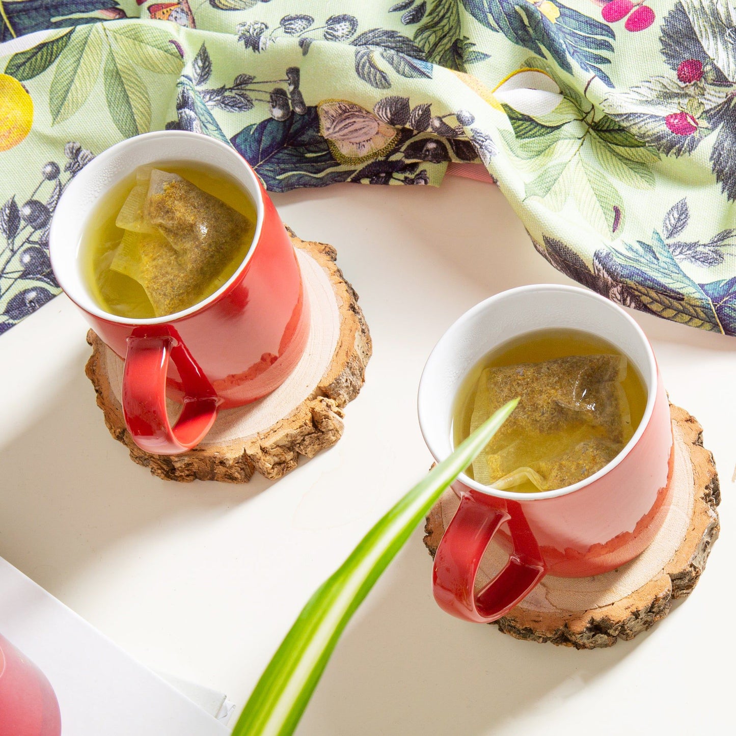 350ml Red Coloured Coffee Mugs - Pack of Six