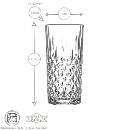 356ml Odin Highball Glasses - Pack of Six