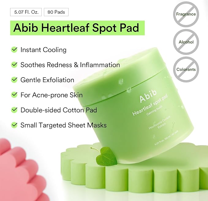 ABIB Heartleaf Spot Pad Calming Touch (80pc)150ml