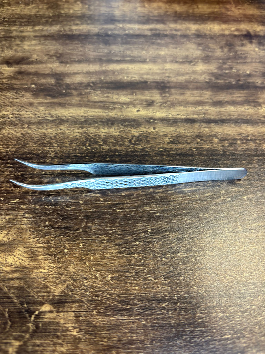 All Purpose Curved 60 Degree Fibre Grip Tweezers – Isolation & Fan Tool