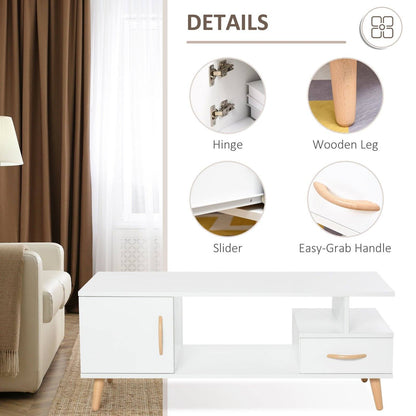 Modern Minimalism Coffee Table with Storage