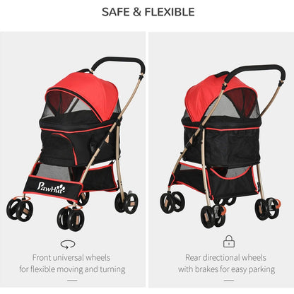 PawHut Detachable Pet Stroller