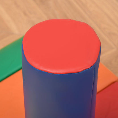 7-Piece Climb and Crawl Activity Play Set Kids Soft Foam Blocks Toddler Soft Play Equipment Building and Stacking Blocks Educational Play