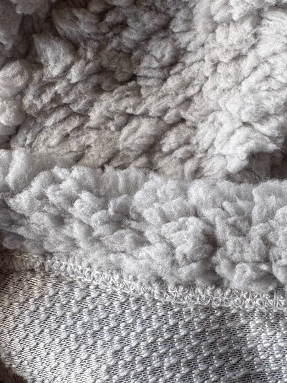 Cuddle Fur Fleece Suit - Light Grey