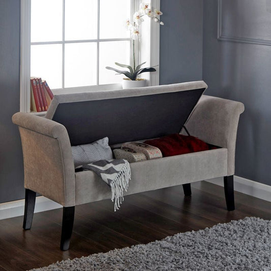 Balmoral Window Seat Fabric Light Grey