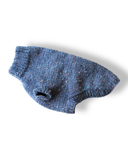 Knitted Jumper - Indigo Fleck