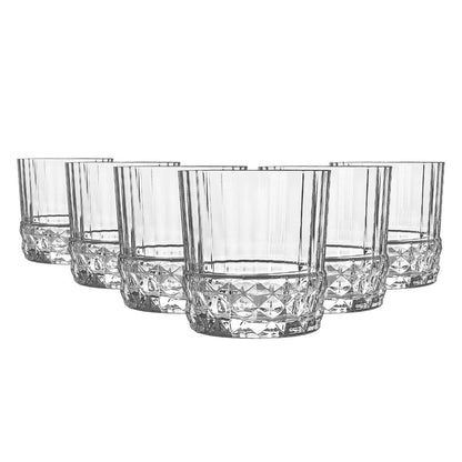 370ml America '20s Tumbler Glasses - Pack of Six