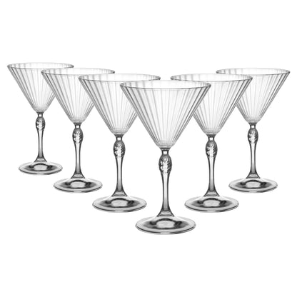 250ml America '20s Martini Glasses - Pack of Six