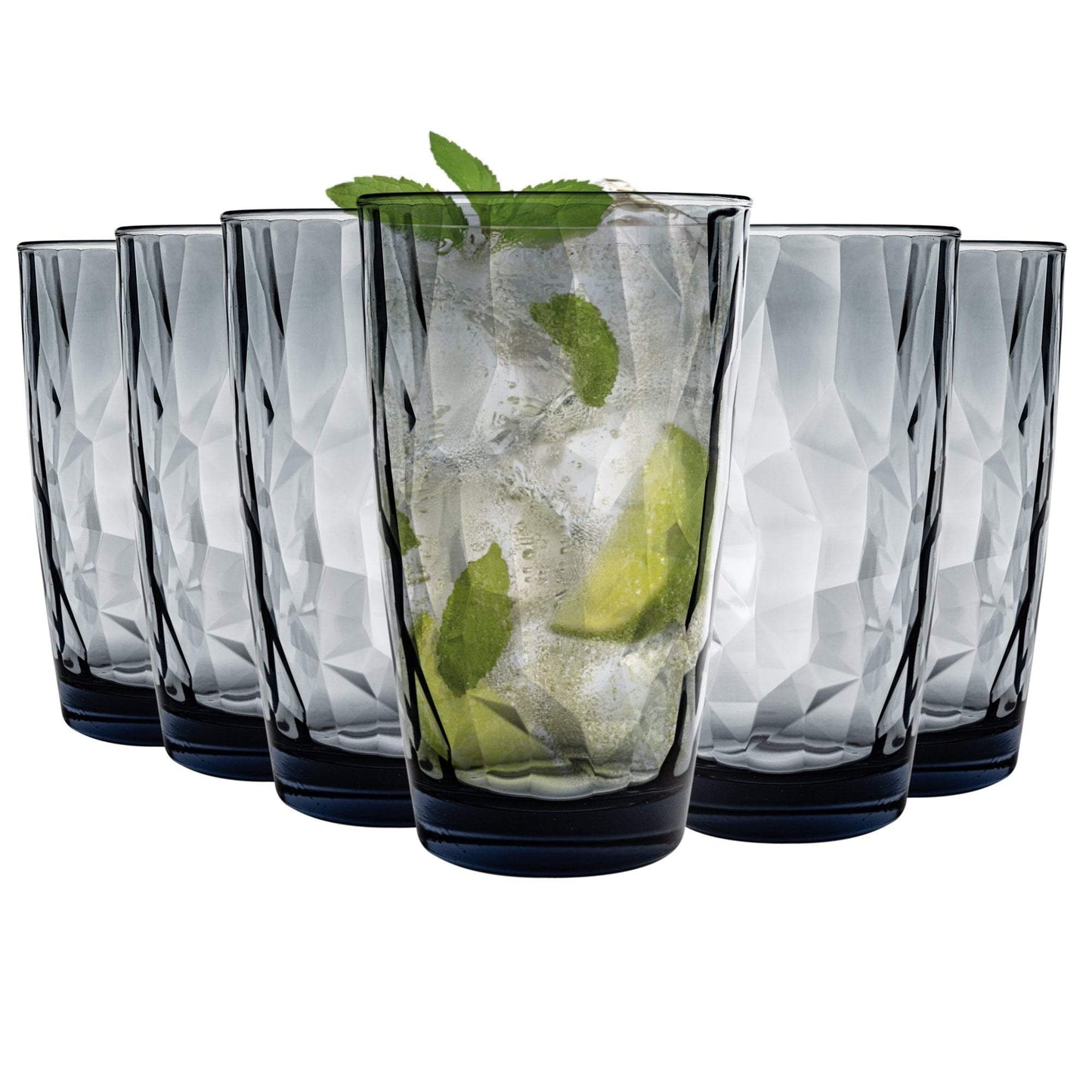 470ml Diamond Highball Glasses - Pack of Six