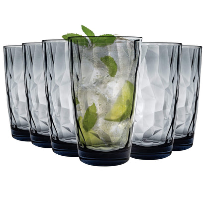 470ml Diamond Highball Glasses - Pack of Six