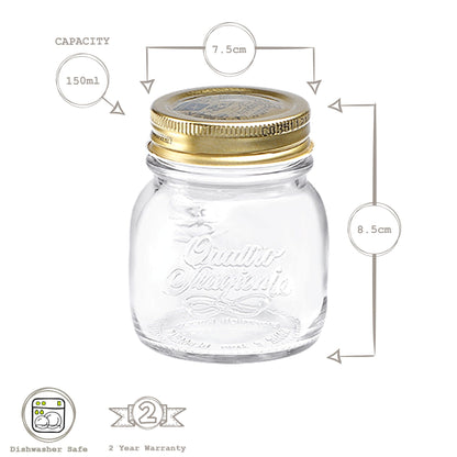 150ml Quattro Stagioni Glass Storage Jar