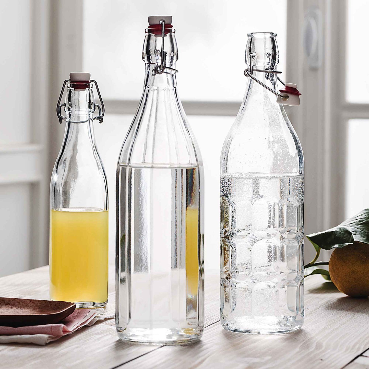 1L Oxford Glass Swing Top Bottle