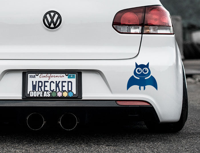 Adorable Bat Bumper Car Sticker