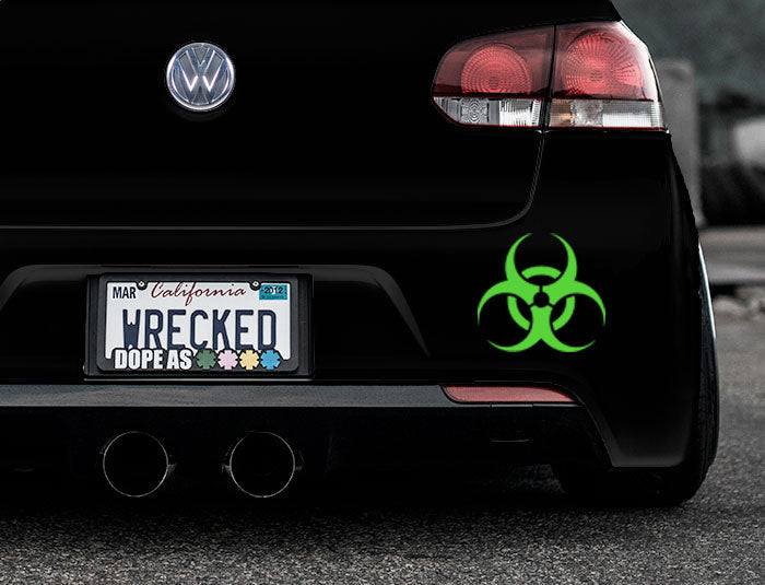 Biohazard Bumper Car Sticker