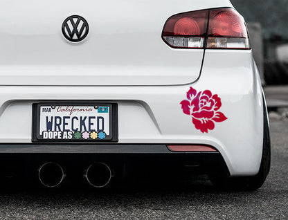 English Rose Bumper Car Sticker