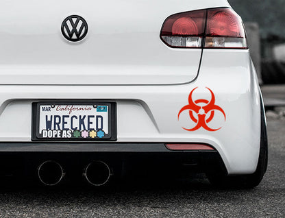 Biohazard Bumper Car Sticker