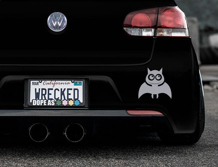 Adorable Bat Bumper Car Sticker