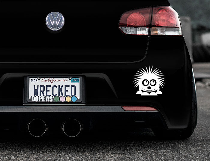 Adorable Porcupine Bumper Car Sticker