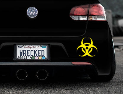 Biohazard Bumper Car Sticker