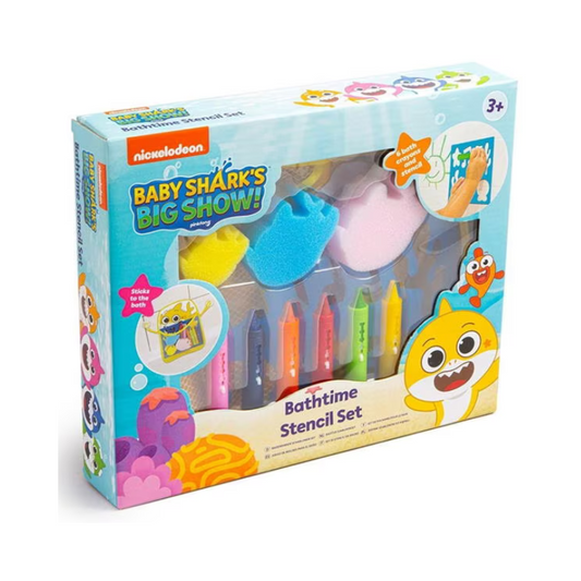 Wholesale Baby Shark Bathtime Stencil Set - (Case of 12)