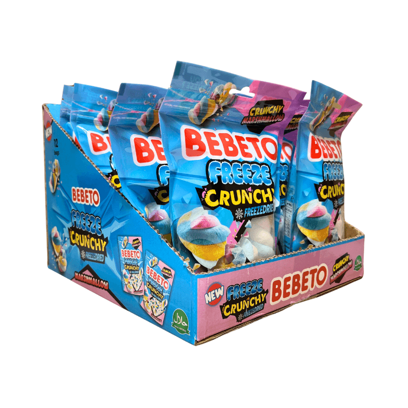 Wholesale Bebeto Freeze Dried Sweets - Vanilla Marshmallow - (CDU of 12)