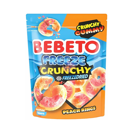 Wholesale Bebeto Freeze Dried Sweets - Peach Rings - (CDU of 12)