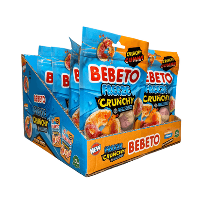 Wholesale Bebeto Freeze Dried Sweets - Peach Rings - (CDU of 12)