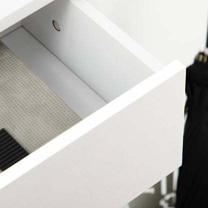 Homcom Modern Shoe Cabinet With 2 Flip Doors