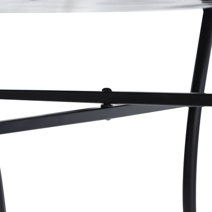 60cm Mosaic Round Bistro Table Side Bar Table Patio Garden Outdoor Balcony Furniture