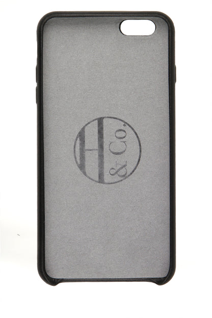 iPhone 6 Plus Case, Black Leather