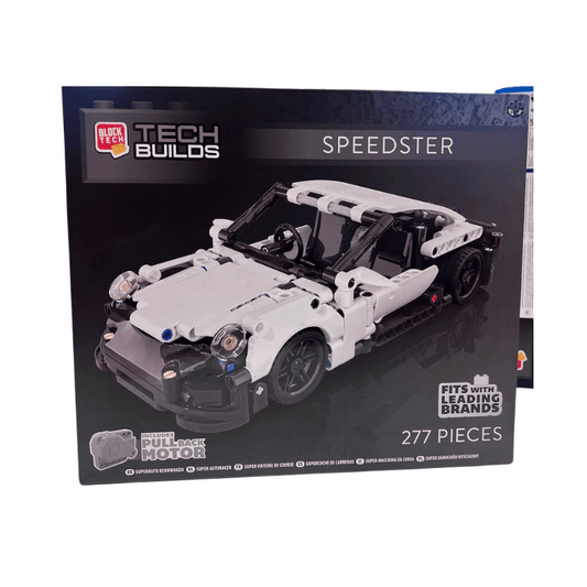 Wholesale Block Tech - Tech Builds Build Your Own White Speedster Car - (Case of 6)