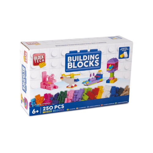 Wholesale Block Tech 250 Piece Building Blocks Set - (Case of 12)