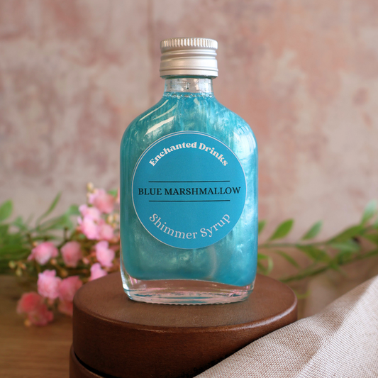 Blue Marshmallow Flavoured Shimmer Syrup