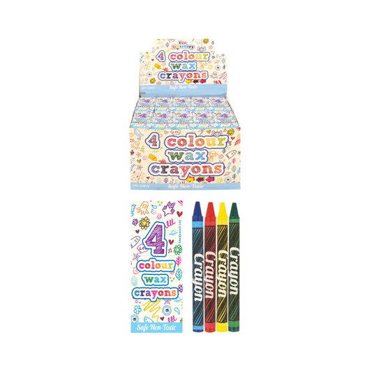 Wholesale Colour Wax Crayons - (CDU of 120)