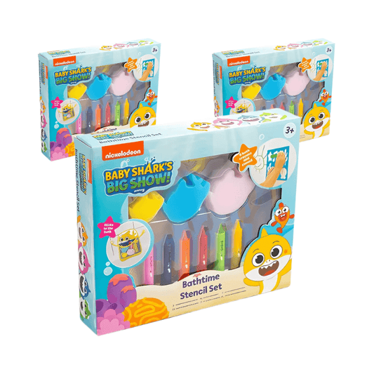 Wholesale Baby Shark Bathtime Stencil Set - (Case of 12)