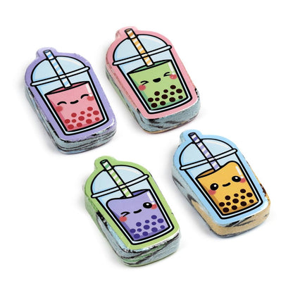 Foodiemals Bubble Tea Compressed Travel Towel 30cm - Assorted
