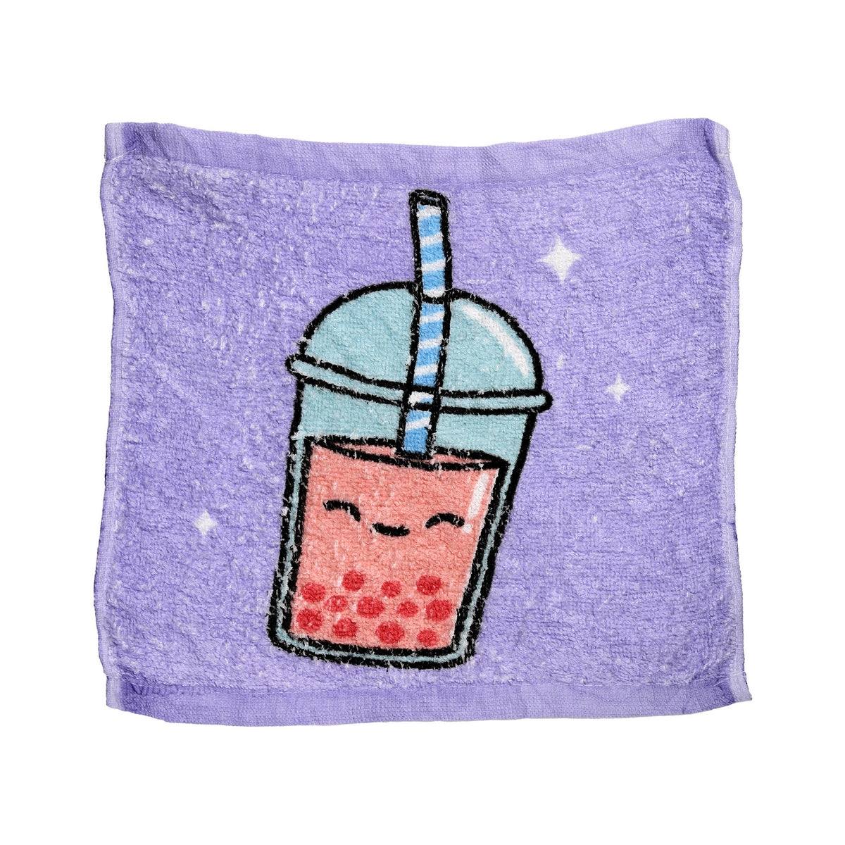 Foodiemals Bubble Tea Compressed Travel Towel 30cm - Assorted