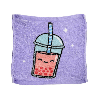 Foodiemals Bubble Tea Compressed Travel Towel 30cm - Assorted