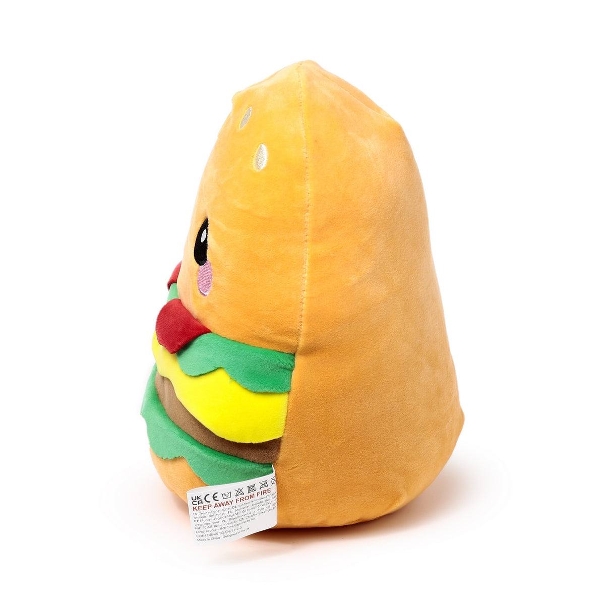 Foodiemals Squidglys Hammy the Burger Plush Toy - 22cm