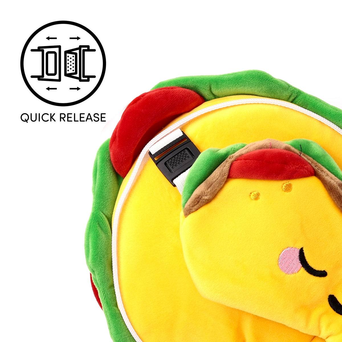 Foodiemals Relaxeazzz Frida the Taco Travel Pillow and Eye Mask