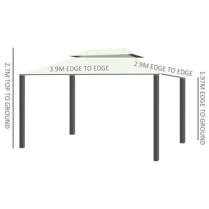 Outsunny 3 X 4 M Aluminium Garden Gazebo